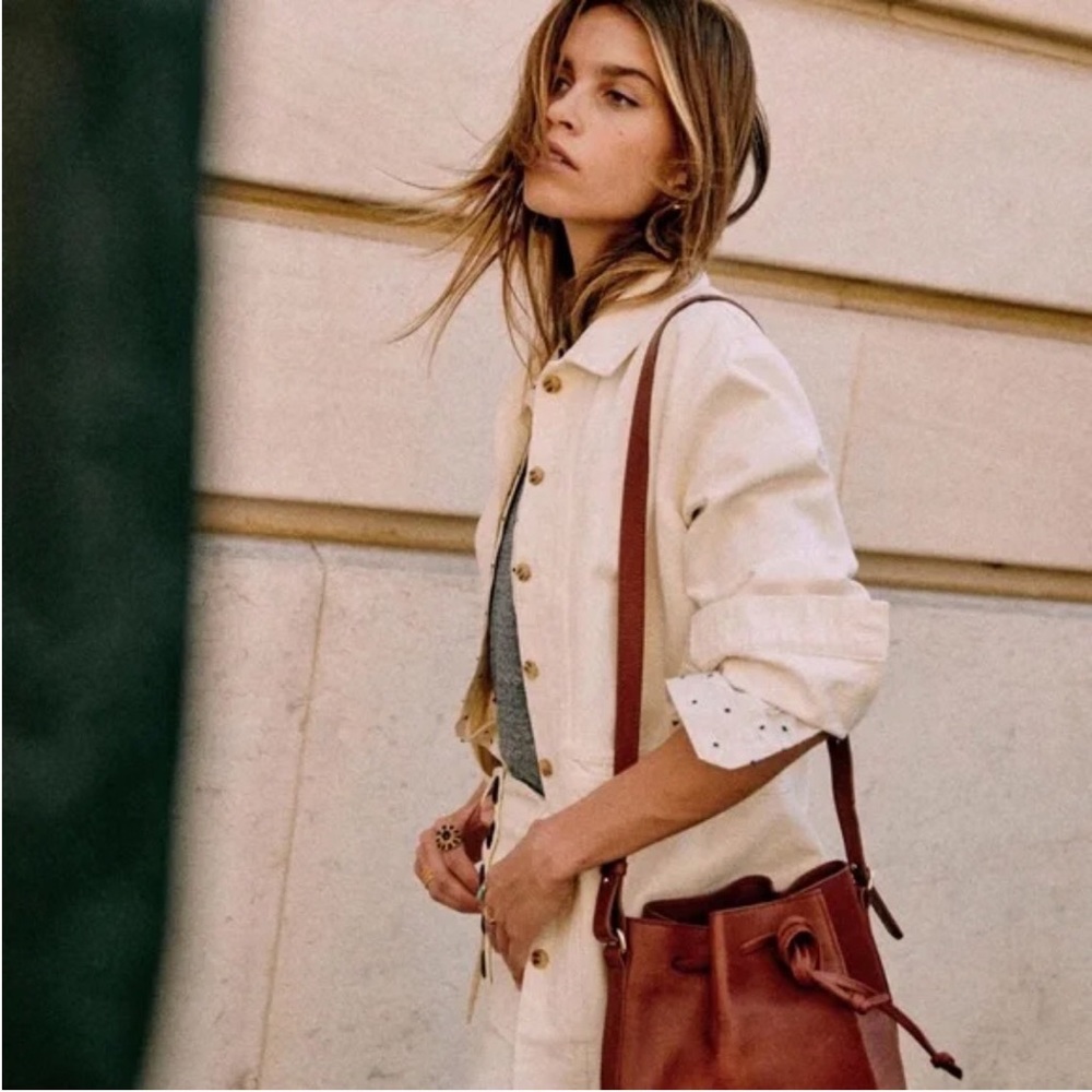 Sezane will jacket kingdom ecru size M